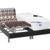 Lit électrique Relaxation Tout Plots Matelas Ressorts Ensachés Et Mémoire Forme PHANES De DREAMEA - Moteurs OKIN - Noir- 2 X 90 X 200 Cm