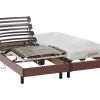 Lit électrique Relaxation Matelas Accueil Latex TYNDARE De DREAMEA - Cerisier - 2 X 80 X 200 Cm