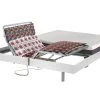Lit électrique Relaxation Tout Plots Matelas Mémoire De Forme ATRIDE De DREAMEA - Moteurs OKIN - Blanc - 2 X 80 X 200 Cm