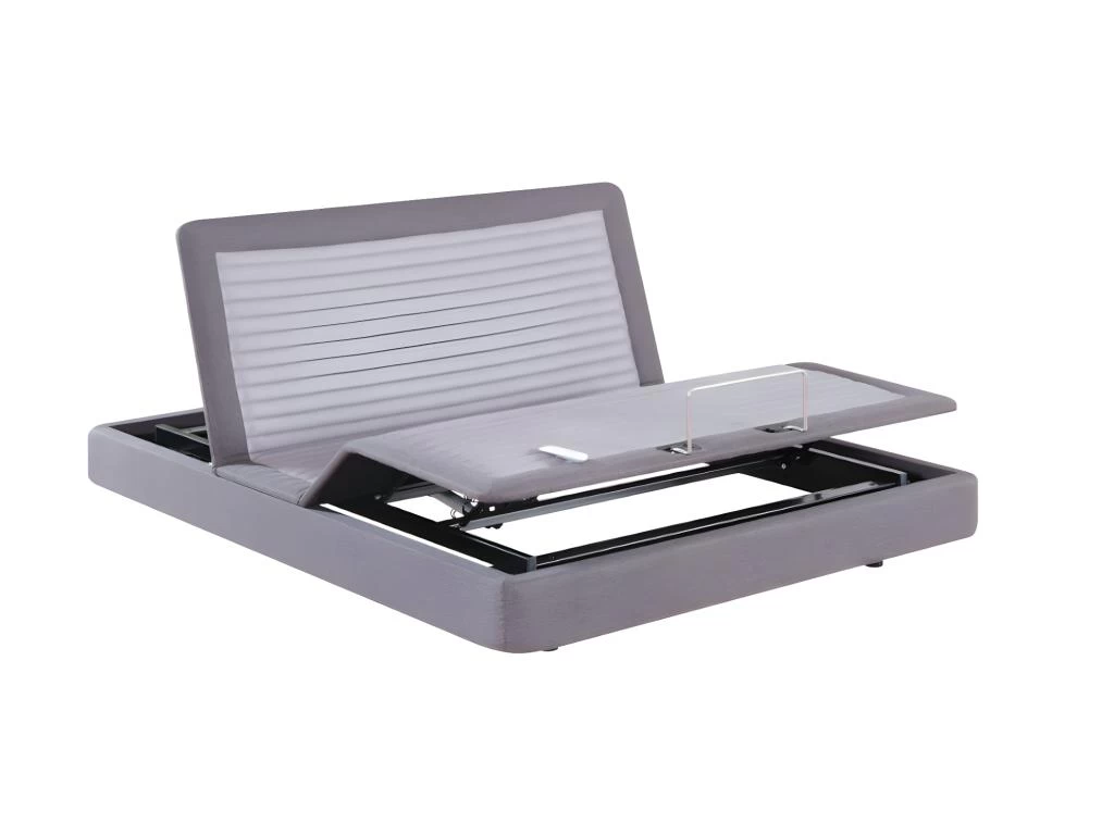 Lit électrique Relaxation Monocouchage Matelas 100% Latex 3 Zones PASIPHAE De DREAMEA - Gris - 160 X 200 Cm 4 Lit électrique Relaxation Monocouchage Matelas 100% Latex 3 Zones PASIPHAE De DREAMEA - Gris - 160 X 200 Cm – Image 4