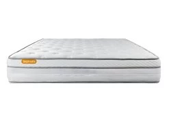 Matelas 140x200 Memo Luxe Ressorts Ensachés + Mémoire De Forme 5 Zones De Confort MAXI épaisseur -Magasin de lits matelas 10309739