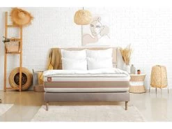 Matelas LE DÉLICAT 160x200cm Ressorts Ensachés + Mémoire De Forme 5 Zones De Confort - Ep. 26cm