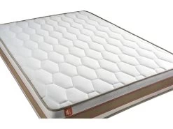 Matelas LE DÉLICAT 160x200cm Ressorts Ensachés + Mémoire De Forme 5 Zones De Confort - Ep. 26cm -Magasin de lits matelas 10312077