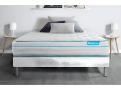 Matelas BODYZONE+ 140x200 Ressorts Ensachés, Visco 5 Zones Ultra épaisseur