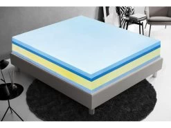 Matelas Mémoire De Forme - Haut 25 Cm – Mémoire 5 Cm - Orthopédie - Housse Amovible 140x200 Cm