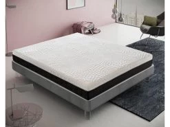Matelas à Ressorts Ensachés, Mousse à Mémoire De Forme, Hauteur 25 Cm 13 Zones De Confort 160x200 Cm