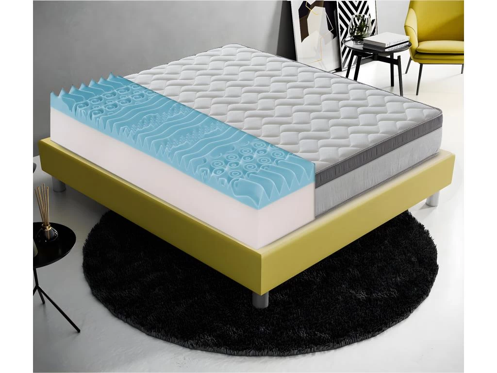 Matelas Mémoire De Forme à 9 Zones Différenciées 26cm De Hauteur Modèle Plus 180x200 Cm 1 Matelas Mémoire De Forme à 9 Zones Différenciées 26cm De Hauteur Modèle Plus 180x200 Cm