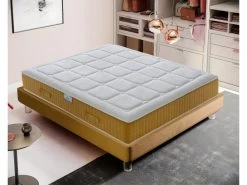 Matelas "Top" En Mousse à Mémoire Et Gel Rafraîchissant à 11 Zones 160x200 Cm