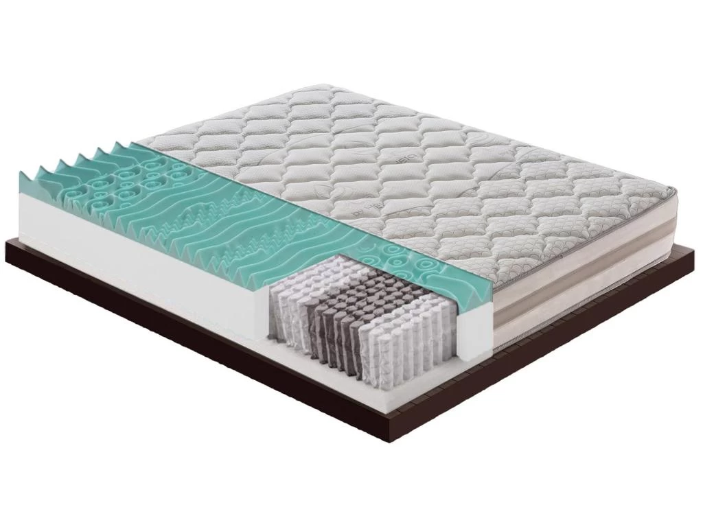 Matelas à Ressorts Ensachés Et à Mémoire De Forme - 9 Zones Différenciées - Déhoussable - Hauteur 25 Cm 160x200 Cm 2 Matelas à Ressorts Ensachés Et à Mémoire De Forme - 9 Zones Différenciées - Déhoussable - Hauteur 25 Cm 160x200 Cm – Image 2