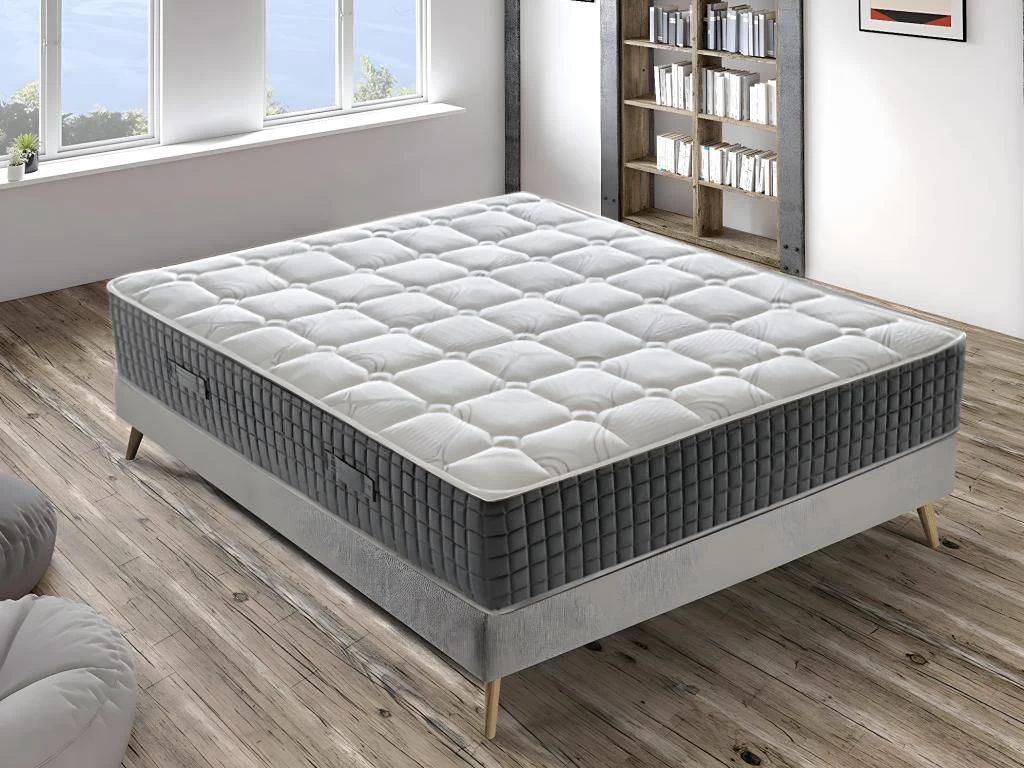 Matelas Mousse - Accueil Mémoire De Forme - Haut 30 Cm - 11 Zones Différenciées 200x200 Cm 1 Matelas Mousse - Accueil Mémoire De Forme - Haut 30 Cm - 11 Zones Différenciées 200x200 Cm