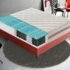 Matelas à Ressorts Ensachés Et Mousse Mémoire 9 Zones De Confort Hauteur 22 Cm 200x200 Cm