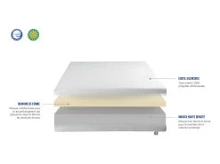 OLYMPE LITERIE | Matelas SENSITIVE 180x200 Cm | Mousse à Mémoire De Forme | Soutien Ferme -Magasin de lits matelas 10757627