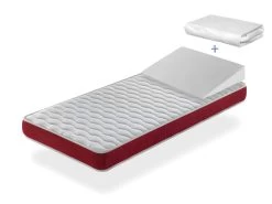 Pack Matelas VELVET 70x140 Epaisseur 11 Cm + Plan Incline 15º + Protege Matelas 70x140 Cm
