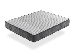 Matelas Mousse 80X190 PERLA, Epaisseur 25 CM, Multicouche, Antistress, Ergonomique Et Respirant. Fermete 3/5 Moyenne