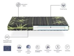 Matelas Ressorts Ensaches 90X180 SPORTY, Épaisseur 24 CM, Ergonomique, Idéal Pour Les Sportifs, Dehoussable 9 Matelas Ressorts Ensaches 90X180 SPORTY, Épaisseur 24 CM, Ergonomique, Idéal Pour Les Sportifs, Dehoussable -Magasin de lits matelas 13085915