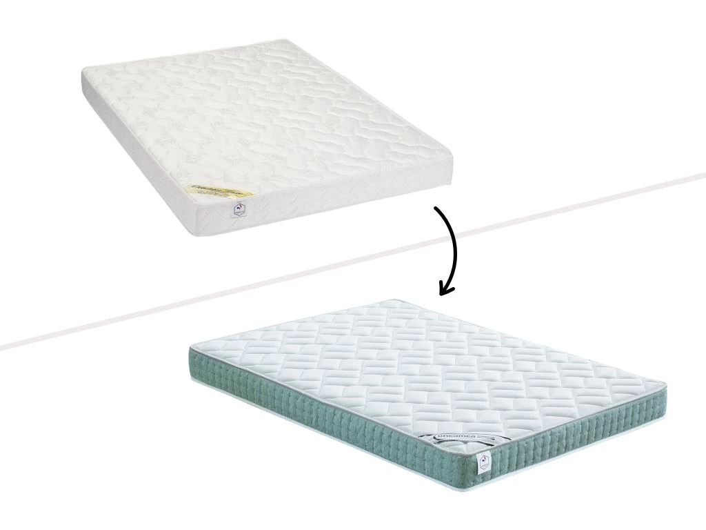 Matelas 160 X 200 Cm Mousse Accueil Latex ép.17cm - ORTHOLATEX De DREAMEA 2 Matelas 160 X 200 Cm Mousse Accueil Latex ép.17cm - ORTHOLATEX De DREAMEA – Image 2