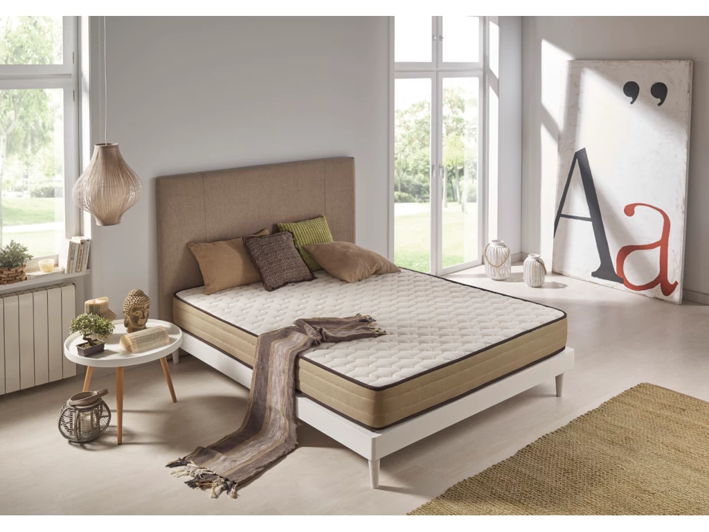 Matelas Confort Bambou à Mémoire De Forme 120 X 190 Hauteur 21cm +/-2 2 Matelas Confort Bambou à Mémoire De Forme 120 X 190 Hauteur 21cm +/-2 – Image 2