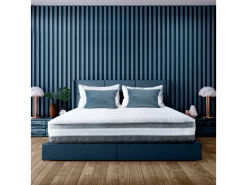 Matelas Double À Ressorts Ensachés 140x200cm Et Mousse À Mémoire De Forme - Housse Amovible