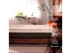 Matelas Double 140x200 Mémoire De Forme Hybride Mousse D'eau, Orthopédique Semi Rigide -Magasin de lits matelas 18265977