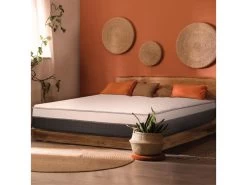 Matelas Double 160x200 Mémoire De Forme Hybride Mousse D'eau, Orthopédique Semi Rigide