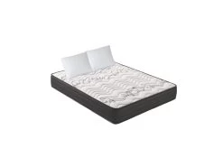 Matelas Ressorts Ensachés 25cm D'épaisseur + Oreillers, Accueil Viscolatex - 180x200
