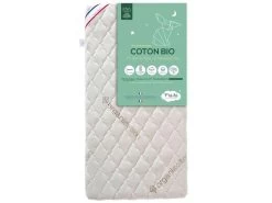 Matelas Bébé Sans Traitement Déhoussable Coton Bio 70x140