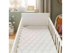 Matelas Bébé Sans Traitement Déhoussable Coton Bio 70x140 -Magasin de lits matelas 21234435