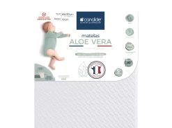 Matelas Bébé Déhoussable ALOE VERA 60x120 Cm -Magasin de lits matelas 21235163