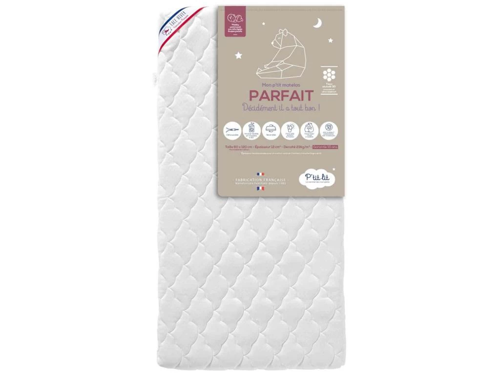 Matelas Bébé Déhoussable Faces été / Hiver PARFAIT 70x140 1 Matelas Bébé Déhoussable Faces été / Hiver PARFAIT 70x140