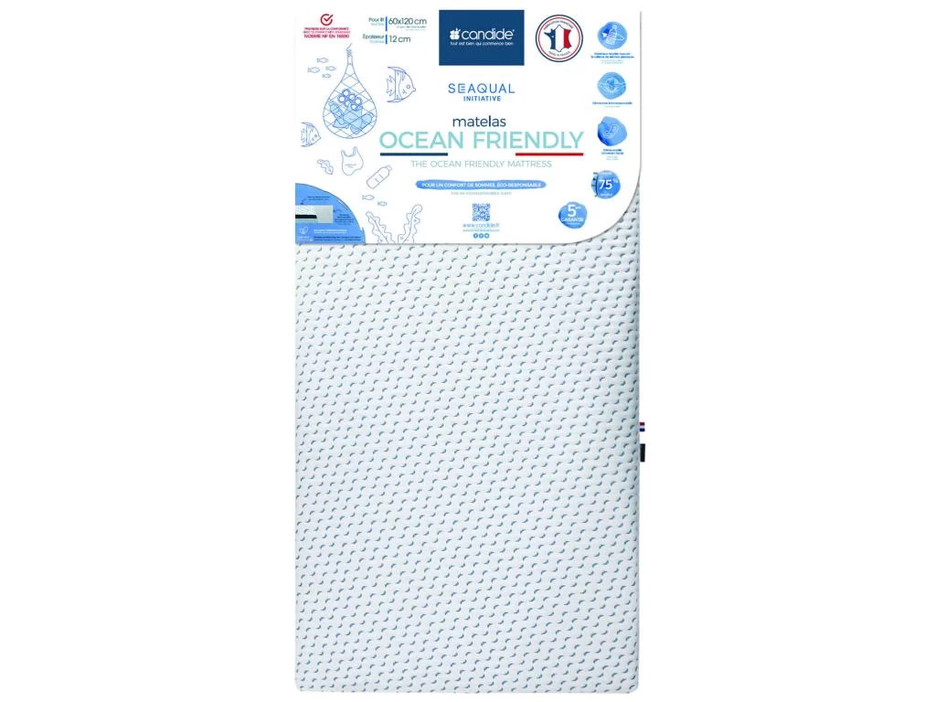 Matelas Bébé Déhoussable OCEAN FRIENDLY 60x120 Cm 1 Matelas Bébé Déhoussable OCEAN FRIENDLY 60x120 Cm