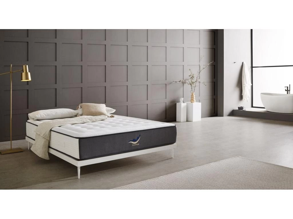 Matelas 180x200 Therapy Carbone Anti Stress® | Mousse H.r. | épaisseur 19 Cm | Orthopédique | Tissu 3d Système Airfresh 3 Matelas 180x200 Therapy Carbone Anti Stress® | Mousse H.r. | épaisseur 19 Cm | Orthopédique | Tissu 3d Système Airfresh – Image 3