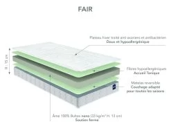 Matelas Enfant Bultex Nano Fair 80x190 -Magasin de lits matelas 22463585