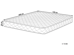 Matelas à Ressorts Ensachés équilibré / Ferme 140 X 200 Cm DUO -Magasin de lits matelas 22808369