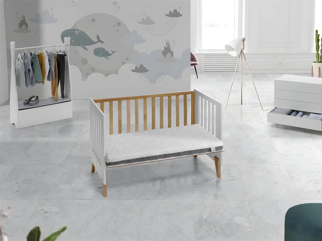 Matelas Bebe Mousse A Memoire 60X120X11 CM THEO, Respirant Et Dehoussable. Fermete Ideale 2 Matelas Bebe Mousse A Memoire 60X120X11 CM THEO, Respirant Et Dehoussable. Fermete Ideale – Image 2