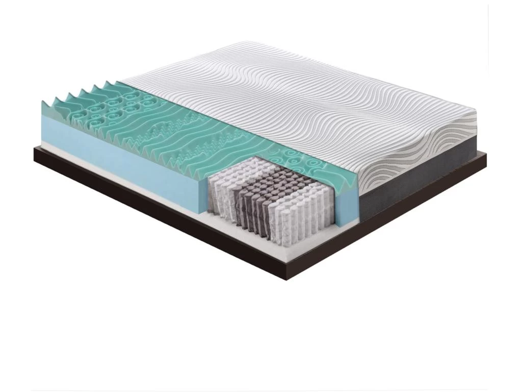 Matelas à Ressorts Ensachés - Mémoire De Forme - à 9 Zones Avec Revêtement Amovible Modèle Bacio 160x200 Cm 2 Matelas à Ressorts Ensachés - Mémoire De Forme - à 9 Zones Avec Revêtement Amovible Modèle Bacio 160x200 Cm – Image 2