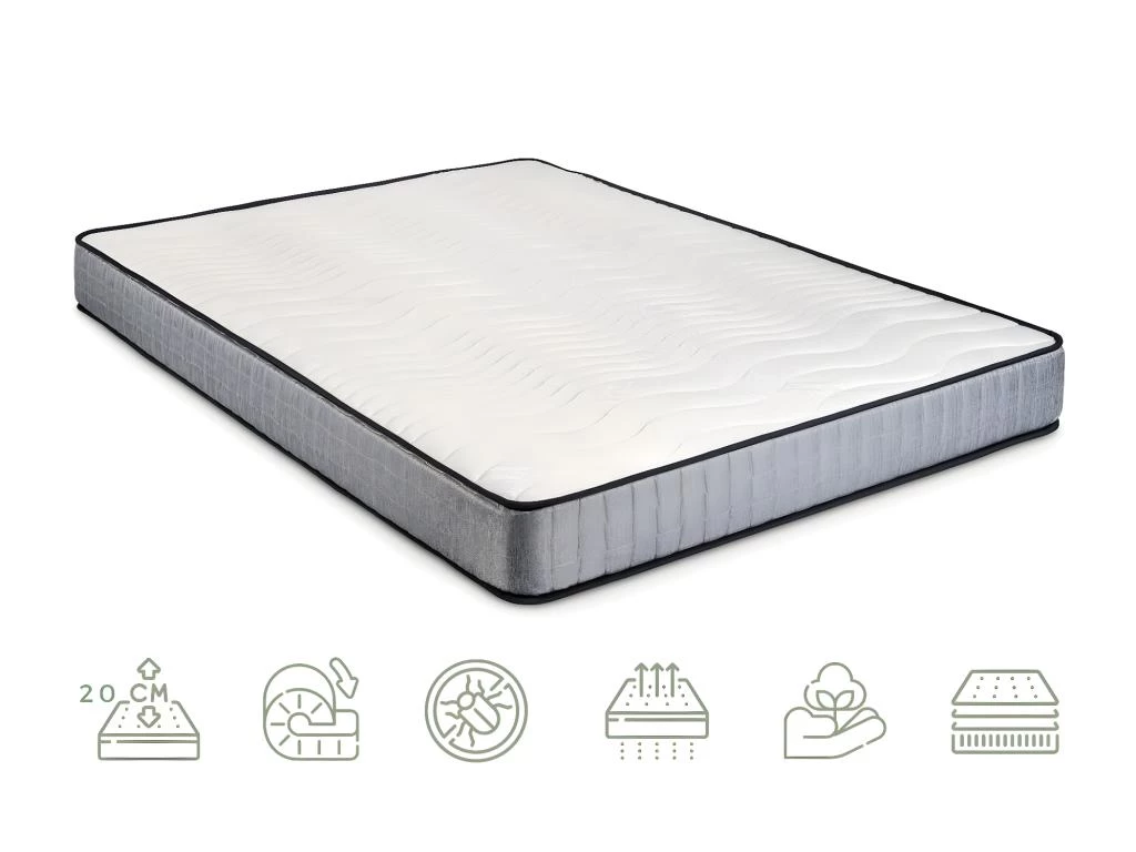 Matelas à Mémoire De Forme 11 Zones 20cm | Respirant Et Haute Adaptabilité | Ferme 160X200 1 Matelas à Mémoire De Forme 11 Zones 20cm | Respirant Et Haute Adaptabilité | Ferme 160X200