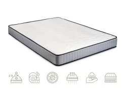 Matelas à Mémoire De Forme 11 Zones 20cm | Respirant Et Haute Adaptabilité | Ferme 140X200