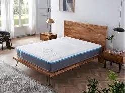 Matelas 160x200cm Equilibré, Latex Naturel Et Gel Mémoire De Forme, 28 Cm D'épaisseur