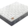 Matelas Galice 200x200cm - Hybrid:Ressorts Ensachés+Mousse Mémoire De Forme-Épaisseur 25cm-Soutien Tonique Parfait & Indépendance De Couchage-Label SANITIZED