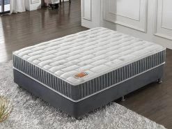 Matelas Galice 200x200cm - Hybrid:Ressorts Ensachés+Mousse Mémoire De Forme-Épaisseur 25cm-Soutien Tonique Parfait & Indépendance De Couchage-Label SANITIZED -Magasin de lits matelas 9273897