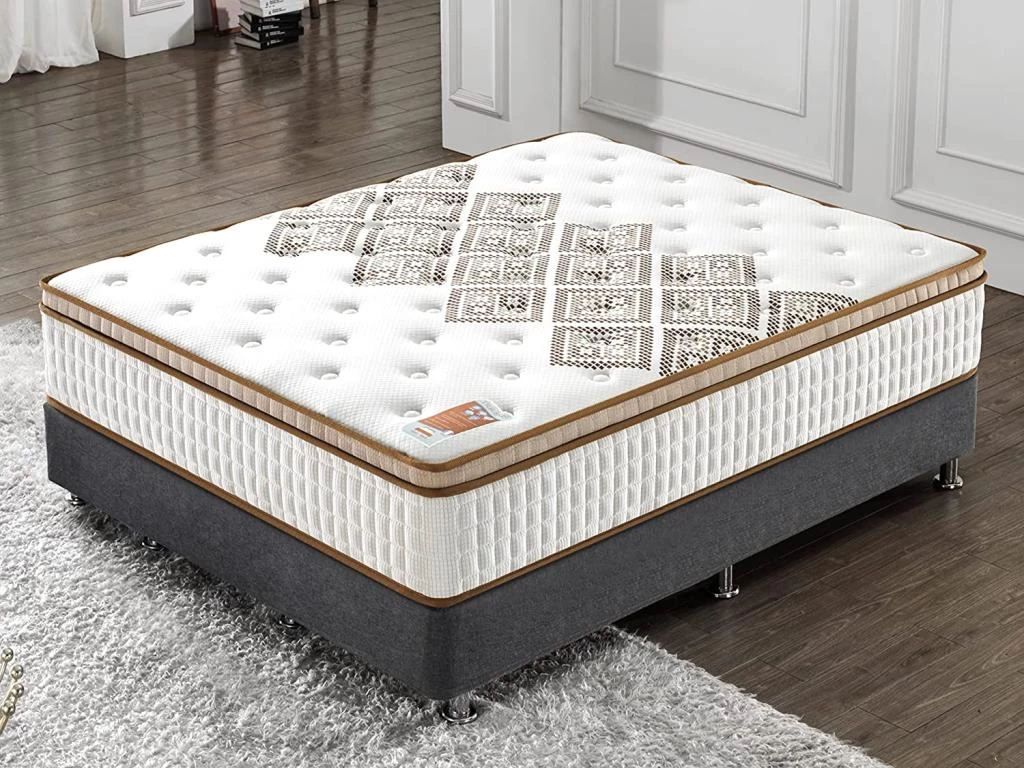 Matelas Errakis 160x200cm - Technologie Hybrid: Ressorts Ensachés + Mousse HDensité-Épaisseur 28cm- Soutien Tonique Parfait & Confort Hôtel- Label SANITIZED 3 Matelas Errakis 160x200cm - Technologie Hybrid: Ressorts Ensachés + Mousse HDensité-Épaisseur 28cm- Soutien Tonique Parfait & Confort Hôtel- Label SANITIZED – Image 3