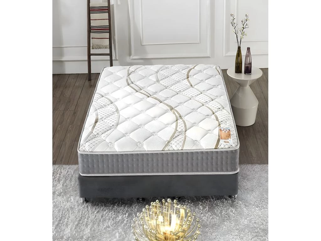 Matelas Essem 160x200cm - Technologie Hybrid: Ressorts Ensachés + Mousse HDensité-Épaisseur 25cm-Soutien Tonique Parfait & Indépendance De Couchage-Label SANITIZED 4 Matelas Essem 160x200cm - Technologie Hybrid: Ressorts Ensachés + Mousse HDensité-Épaisseur 25cm-Soutien Tonique Parfait & Indépendance De Couchage-Label SANITIZED – Image 4