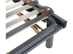 Sommier De Relaxation Manuel Monté Sur Tenons, 3 Plans De Couchage, Fermeté Réglable Par Curseurs - 80 X 200 Cm - RUOTI De DREAMEA -Magasin de lits sommier 10848