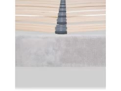 BELLECOUR LITERIE | Sommier à Lattes En Bois CAPITOLE 140x200 Cm | Coloris Gris Clair | Livré En Kit -Magasin de lits sommier 11149637