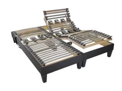 BELLECOUR LITERIE | Jeu De 2 Sommiers électriques ROCHEREAU 160x200 Cm | Lattes & Plots