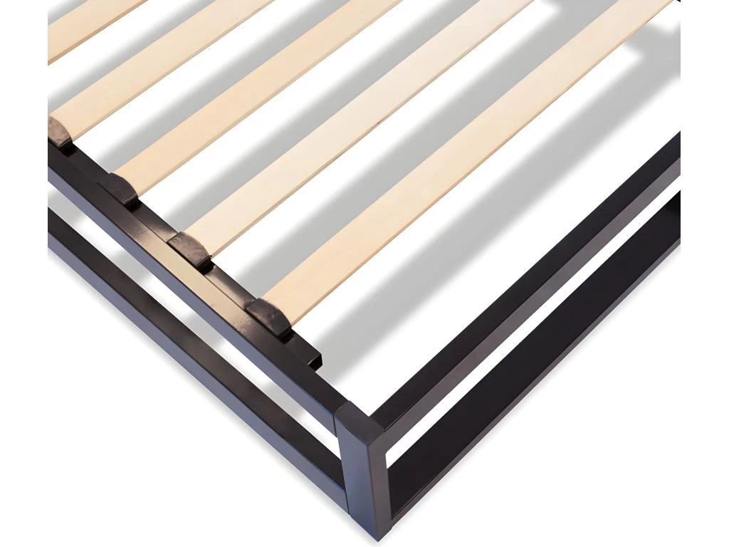 OLYMPE LITERIE | Sommier à Lattes En Métal LEONIDAS 140x190 Cm | Coloris Noir | Livré En Kit 3 OLYMPE LITERIE | Sommier à Lattes En Métal LEONIDAS 140x190 Cm | Coloris Noir | Livré En Kit – Image 3