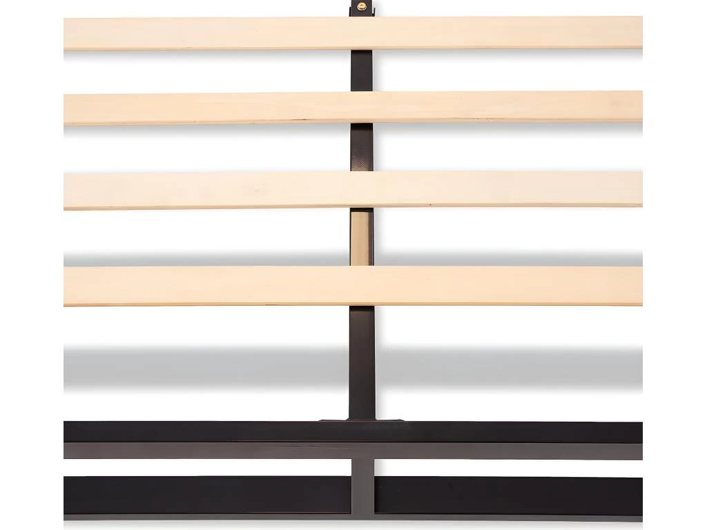 OLYMPE LITERIE | Sommier à Lattes En Métal LEONIDAS 140x190 Cm | Coloris Noir | Livré En Kit 4 OLYMPE LITERIE | Sommier à Lattes En Métal LEONIDAS 140x190 Cm | Coloris Noir | Livré En Kit – Image 4