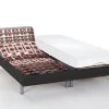 Lit électrique Relaxation Tout Plots Matelas Latex CASSIOPEE III De DREAMEA - Moteurs OKIN - 2 X 80 X 200 Cm - Noir