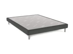 Sommier Dunlopillo Bellini Anthracite 15 Cm Avec Pieds 160x200