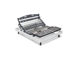 Sommier électrique De Relaxation Coloris Frêne Blanc 140x190